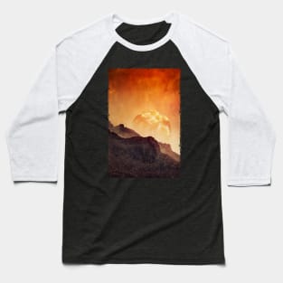 Mountains on Mars - Imaginary Martian Landscape Baseball T-Shirt